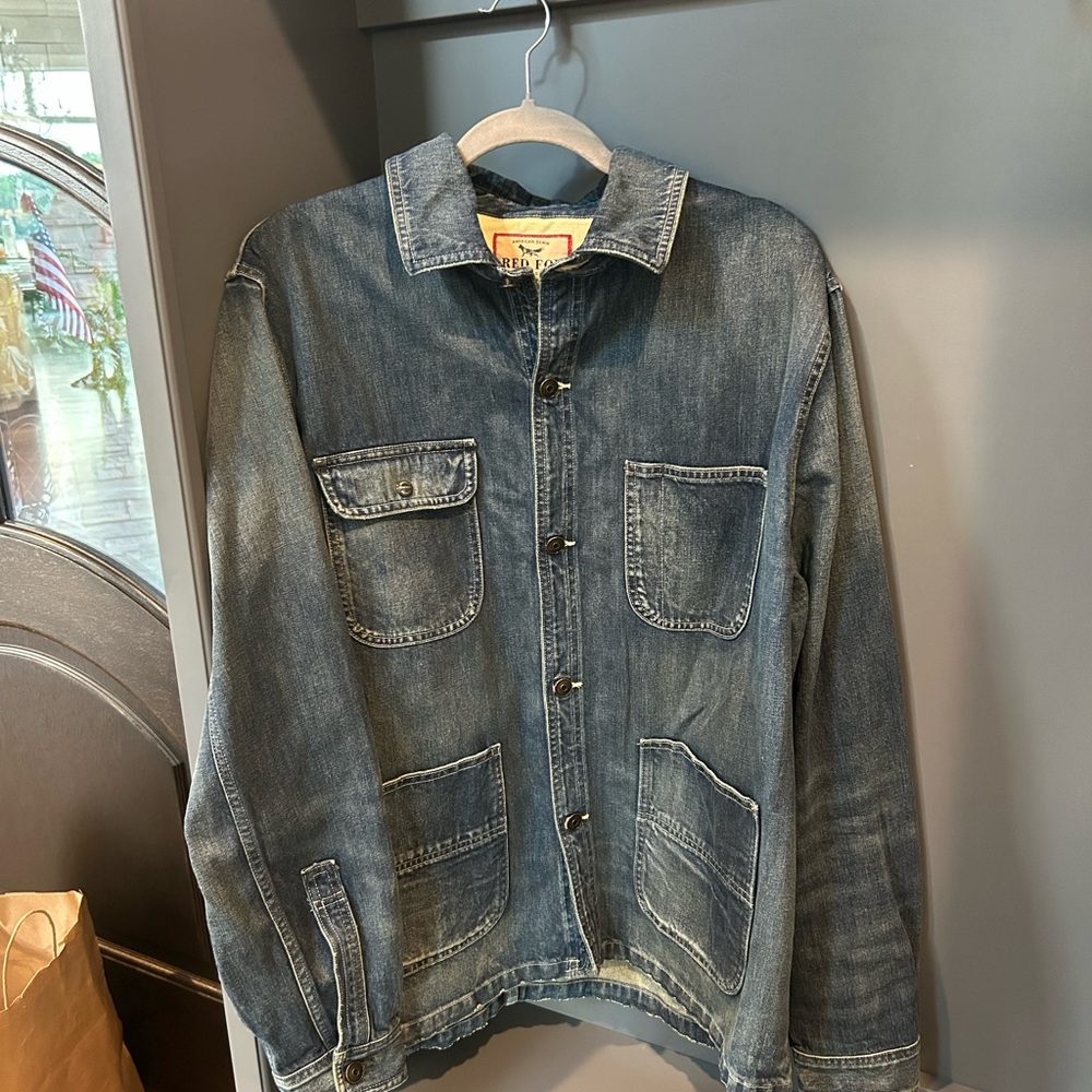 Red Fox Denim Button-Up Jacket